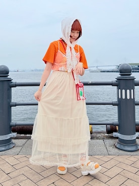 「classicalelf（クラシカルエルフ）のアイテム」を使った、popuriさん（レディース・161cm）の夏コーディネート