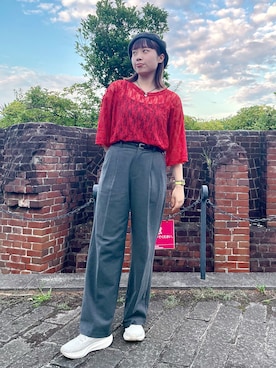 「アイテム（デジタル腕時計）」を使った、popuriさん（レディース・161cm・20代）の夏コーディネート