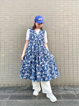「Handmade（ハンドメイド）のアイテム」を使った、popuriさん（レディース・161cm）の夏コーディネート