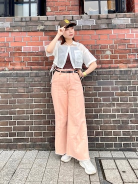 「アイテム（パンツ）」を使った、popuriさん（レディース・161cm・20代）の夏コーディネート