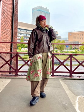 「アイテム（ワンピース/ドレス）」を使った、popuriさん（レディース・161cm）の秋コーディネート