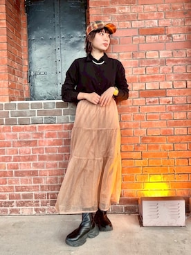 popuriさん（レディース・161cm）の秋コーディネート