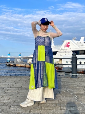 「アイテム（帽子）」を使った、popuriさん（レディース・161cm・20代）の夏コーディネート