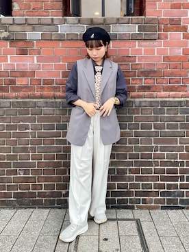 「Handmade（ハンドメイド）のアイテム」を使った、popuriさん（レディース・161cm）の秋コーディネート