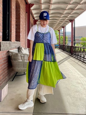 「HELLO.SANFRANCISCO（ハローサンフランシスコ）のアイテム」を使った、popuriさん（骨格ストレート・レディース・161cm）の夏コーディネート