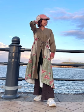 「kaorinomori（カオリノモリ）のアイテム」を使った、popuriさん（レディース・161cm）の秋コーディネート