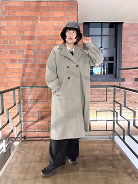 「OVERRIDE（オーバーライド）のOVERRIDE  PADDED SAUNA HAT M / オーバーライド（ハット、ブラック系）」を使った、popuriさん（レディース・161cm）の春コーディネート