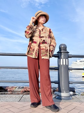 「Chapeau d' O（シャポードオー）のアイテム」を使った、popuriさん（レディース・161cm）の夏コーディネート