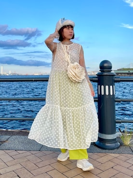 「アイテム（ボディバッグ/ウエストポーチ）」を使った、popuriさん（レディース・161cm）の秋コーディネート