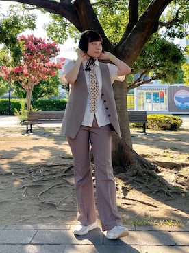 「ヘアバンド」｜popuriさん（レディース・161cm）の夏コーディネート