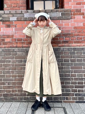 「kaorinomori（カオリノモリ）のアイテム」を使った、popuriさん（レディース・161cm）の秋コーディネート