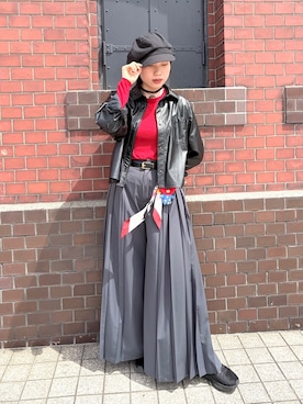 「HARE（ハレ）のアイテム」を使った、popuriさん（レディース・161cm）の春コーディネート