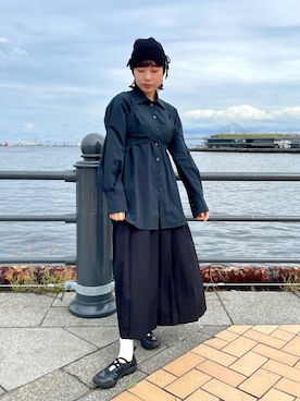 「kaorinomori（カオリノモリ）のアイテム」を使った、popuriさん（レディース・161cm）の秋コーディネート