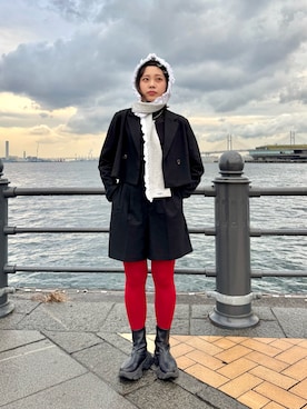 「kaorinomori（カオリノモリ）のアイテム」を使った、popuriさん（レディース・161cm）の秋コーディネート