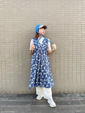 「Handmade（ハンドメイド）のアイテム」を使った、popuriさん（レディース・161cm）の夏コーディネート