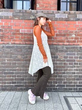 「ビスチェ」｜popuriさん（レディース・161cm）の秋コーディネート