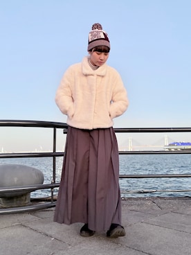 「arth（アース）のアイテム」を使った、popuriさん（レディース・161cm）の冬コーディネート