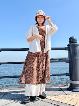 「coca（coca）（コカ）のアイテム（パンツ）」を使った、popuriさん（レディース・161cm）の秋コーディネート