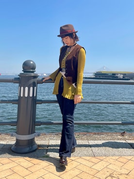 popuriさん（レディース・161cm）の秋コーディネート