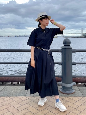 「アイテム（帽子）」を使った、popuriさん（レディース・161cm・20代）の夏コーディネート