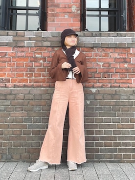 「archives（アルシーヴ）のアイテム」を使った、popuriさん（骨格ストレート・レディース・161cm）の秋コーディネート