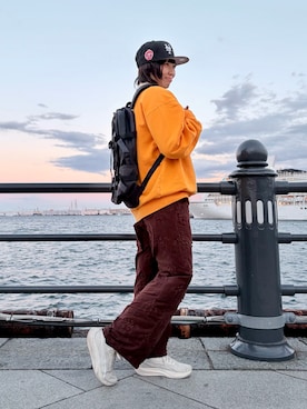 「coen（コーエン）のアイテム」を使った、popuriさん（レディース・161cm）の冬コーディネート