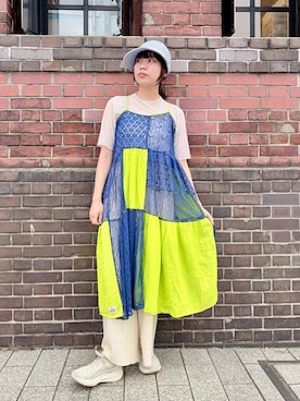 「Chapeau d' O（シャポードオー）のアイテム」を使った、popuriさん（レディース・161cm）の夏コーディネート