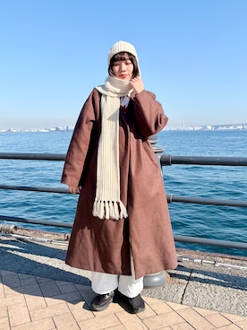 「coca（coca）（コカ）のアイテム」を使った、popuriさん（レディース・161cm）の冬コーディネート