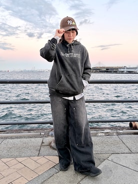 「FFEIN（フェイン）のアイテム」を使った、popuriさん（レディース・161cm）の冬コーディネート