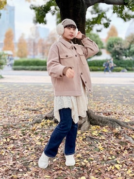 「アイテム（キャミソール）」を使った、popuriさん（レディース・161cm・20代）の秋コーディネート