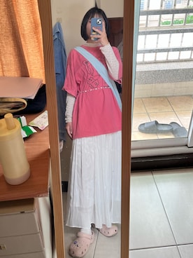 「アイテム（付け襟）」を使った、ji33さん（レディース・159cm）の秋コーディネート