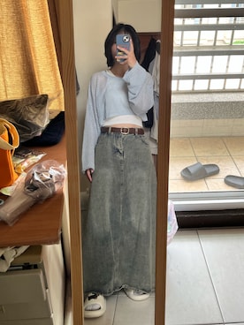 「アイテム（カーディガン/ボレロ）」を使った、ji33さん（レディース・159cm）の夏コーディネート