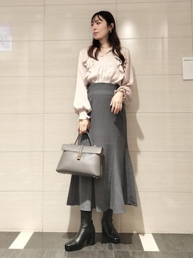「キャミソール」｜miom1014さん（レディース・163cm）の秋コーディネート