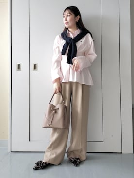 「アイテム（サンダル）」を使った、miom1014さん（レディース・163cm・30代）の秋コーディネート