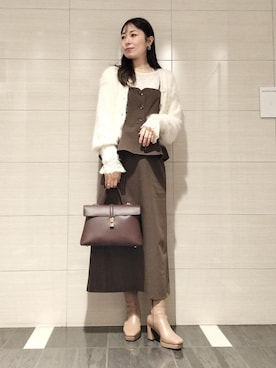「アイテム（キャミソール）」を使った、miom1014さん（レディース・163cm・30代）の秋コーディネート