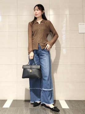 「アイテム（カーディガン/ボレロ）」を使った、miom1014さん（レディース・163cm・30代）の夏コーディネート