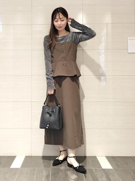 「VIS（ビス）のアイテム」を使った、miom1014さん（レディース・163cm）の秋コーディネート