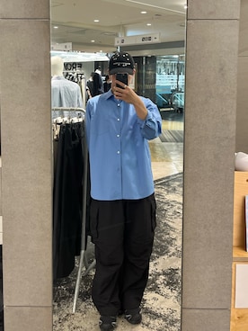 「THOMAS MASON（トーマス メイソン）のアイテム」を使った、阿部翔多さん（メンズ・177cm）の春コーディネート