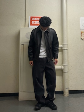「アイテム（その他アウター）」を使った、阿部翔多さん（メンズ・177cm）の秋コーディネート