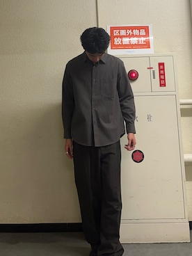 阿部翔多さん（メンズ・177cm）の秋コーディネート