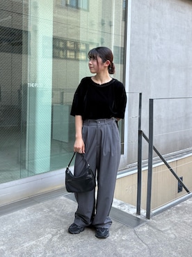 「キレイめコーデ」｜「アイテム（ハンドバッグ）」を使った、きゆさん（レディース・152cm）の夏コーディネート