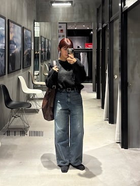 「COLONY 2139（コロニートゥーワンスリーナイン）のアイテム（ショルダーバッグ）」を使った、きゆさん（レディース・152cm）の冬コーディネート