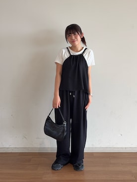 「アイテム（ハンドバッグ）」を使った、きゆさん（レディース・152cm）の夏コーディネート