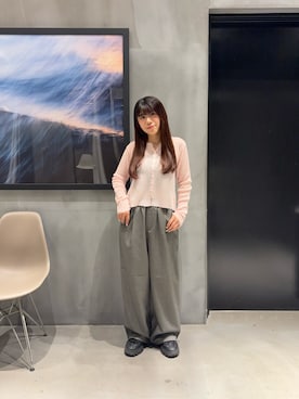 「150cm台コーデ」｜「アイテム（スラックス）」を使った、きゆさん（レディース・152cm）の夏コーディネート