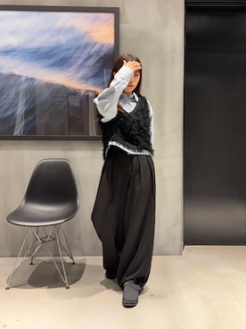 「ストライプ」｜きゆさん（レディース・152cm）の秋コーディネート