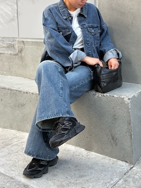 「COLONY 2139（コロニートゥーワンスリーナイン）のアイテム（Tシャツ/カットソー）」を使った、きゆさん（レディース・152cm）の秋コーディネート