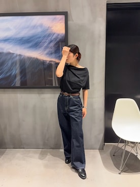 「低身長」｜「アイテム（ローファー）」を使った、きゆさん（レディース・152cm）の夏コーディネート