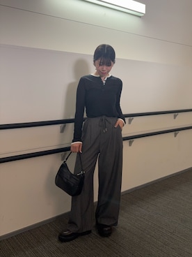 「COLONY 2139（コロニートゥーワンスリーナイン）のアイテム（Tシャツ/カットソー）」を使った、きゆさん（レディース・152cm）の秋コーディネート