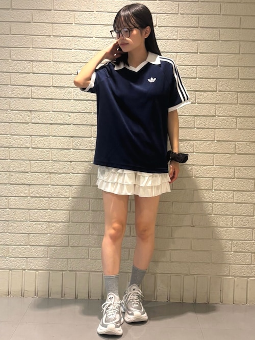 adidas（アディダス） スカート レース フリル ミニスカート