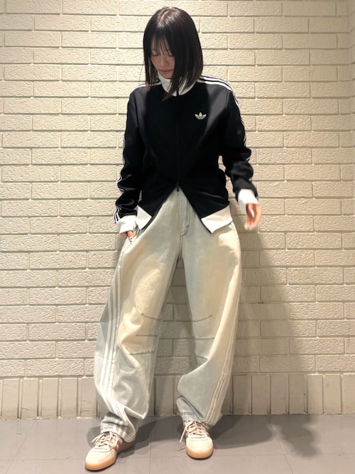 Adilenium シーズン 3 バナナフィット ウォッシュドデニムパンツ